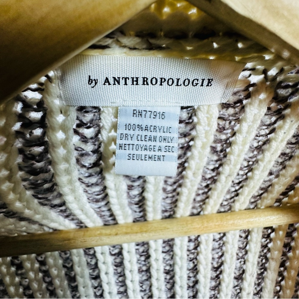 Anthropologie Cream and Gray Cardigan - Picture 6 of 10